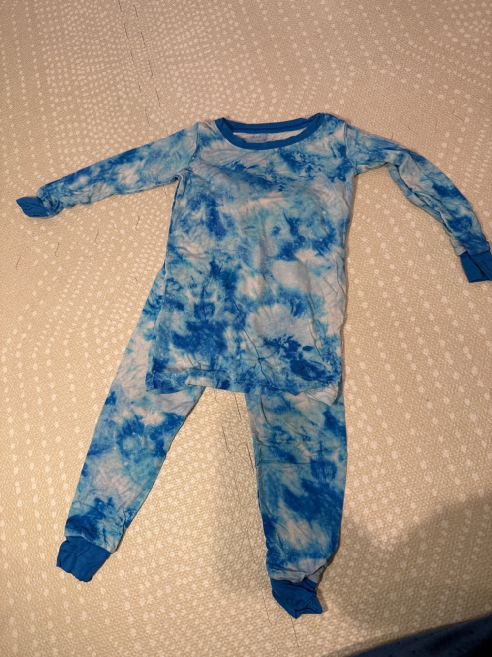 Little Sleepies Blue Tie-Dye Pajamas
